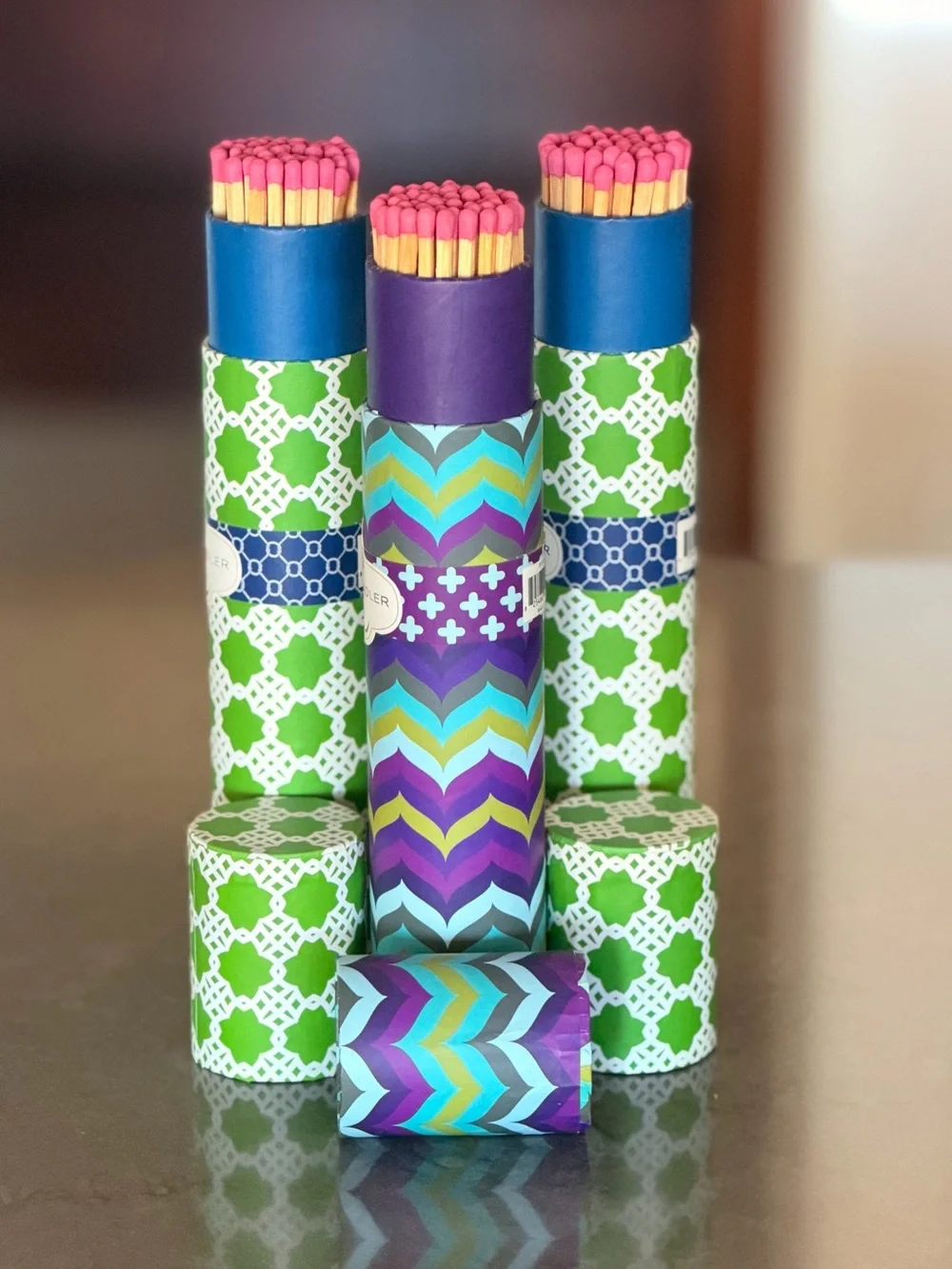 Jonathan Adler Nifty Gifties Fireplace Matches - Decorative Tube
